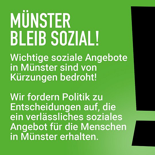 Flyer Münster bleib sozial! 2